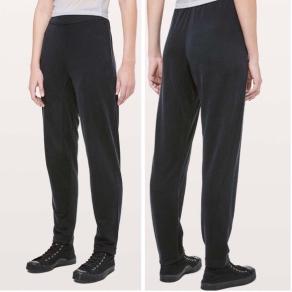 Lululemon Lab Rappu Jogger Slouchy Black Cupro On The Move Pant Athleisure Pant - Picture 9 of 9